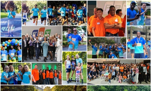 Three environmental maps and birds-eye video of tall hotel overlooking the ocean